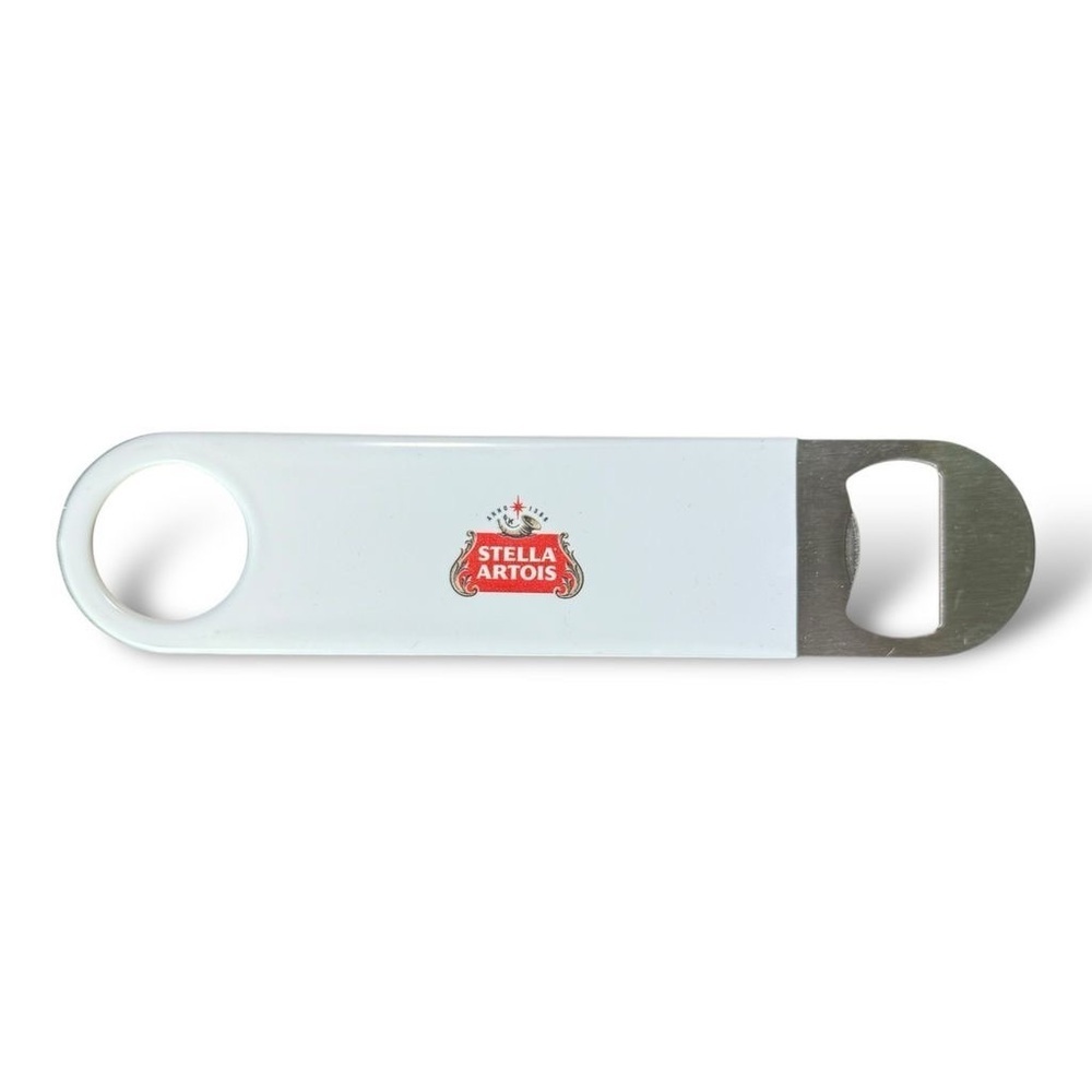 Stella Artois White &‎ Red Stainless Steel Bottle Opener Collectible